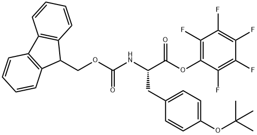 FMOC-TYR(TBU)-OPFP Struktur