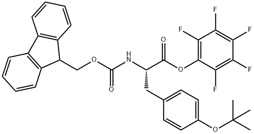 FMOC-TYR(TBU)-OPFP, 86060-93-7, 结构式