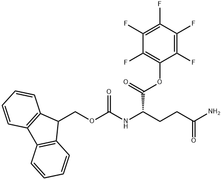 FMOC-GLN-OPFP 结构式