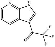 Ethanone, 2,2,2-trifluoro-1-(1H-pyrrolo[2,3-b]pyridin-3-yl)- Structure