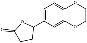 2(3H)-Furanone,  5-(2,3-dihydro-1,4-benzodioxin-6-yl)dihydro- 结构式