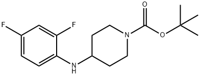 tert-butyl 4-(2,4-difluoroanilino)tetrahydro-1(2H)-pyridinecarboxylate Structure