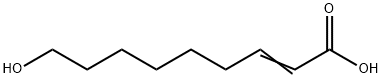 TRANS-9-HYDROXY-2-NONENOIC ACID 结构式