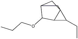 Tricyclo[2.2.1.02,6]heptane, 1-ethyl-3-propoxy- (9CI) Struktur