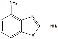 1,3-ベンゾチアゾール-2,4-ジアミン 化学構造式