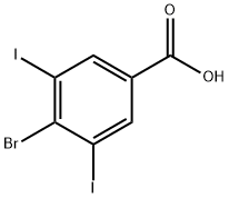 4-ブロモ-3,5-ジヨード安息香酸 化学構造式