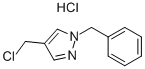 1-BENZYL-4-(CHLOROMETHYL)-1H-PYRAZOLE HYDROCHLORIDE Structure