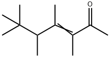 3,4,5,6,6-五甲基-3-庚烯-2-酮 结构式