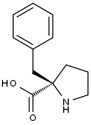 (R)-ALPHA-BENZYL-L-PROLINE-HCL 化学構造式