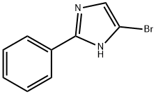 4-ブロモ-2-フェニル-1H-イミダゾール 化学構造式