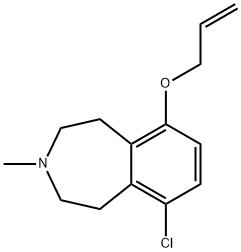 9-allyloxy-6-chloro-3-methyl-2,3,4,5-tetrahydro-1H-benzazepine 结构式