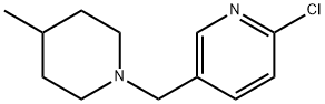2-chloro-5-[(4-methylpiperidin-1-yl)methyl]pyridine Structure