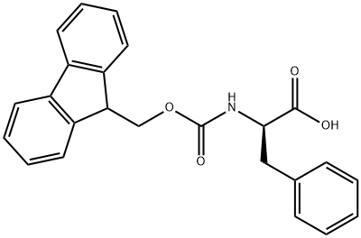 Fmoc-D-苯丙氨酸 结构式