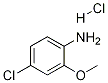 4-Chloro-2-methoxyaniline, HCl Structure