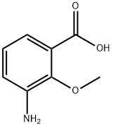 3-アミノ-2-メトキシ安息香酸 化学構造式