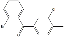 2-BROMO-3'-CHLORO-4'-METHYLBENZOPHENONE Structure