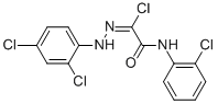 2-Chloro-N-(2-chlorophenyl)-2-[2-(2,4-dichlorophenyl)hydrazono]acetamide Structure