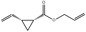 Cyclopropanecarboxylic acid, 2-ethenyl-, 2-propenyl ester, cis- (9CI) Structure