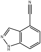 1H-indazole-4-carbonitrile 化学構造式