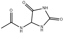 Acetamide,  N-(2,5-dioxo-4-imidazolidinyl)- Struktur