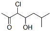 2-Heptanone,  3-chloro-4-hydroxy-6-methyl- Structure