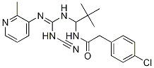 BenzeneacetaMide, 4-chloro-N-[1-[[(cyanoaMino)[(2-Methyl-3-pyridinyl)iMino]Methyl]aMino]-2,2-diMethylpropyl]- Structure