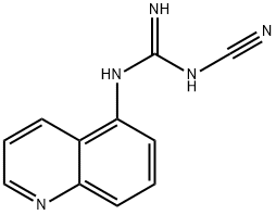 N-Cyano-N'-5-quinolinylguanidine Structure