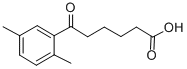 6-(2,5-ジメチルフェニル)-6-オキソヘキサン酸 化学構造式