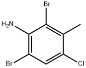 4-Chloro-2,6-dibromo-3-methylaniline,861559-78-6,结构式