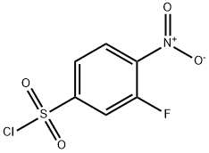 3-フルオロ-4-ニトロベンゼンスルホニルクロリド 化学構造式