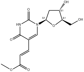 (E)-5-(2-甲氧羰基乙烯基)-2'-脱氧尿苷,86163-17-9,结构式