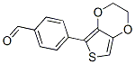 4-(2,3-二氢噻吩并[3,4-B]-1,4-二噁英-5-基)-苯甲醛, 861648-73-9, 结构式