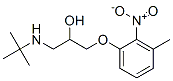 rac-(R*)-1-[(1,1-ジメチルエチル)アミノ]-3-(3-メチル-2-ニトロフェノキシ)-2-プロパノール 化学構造式