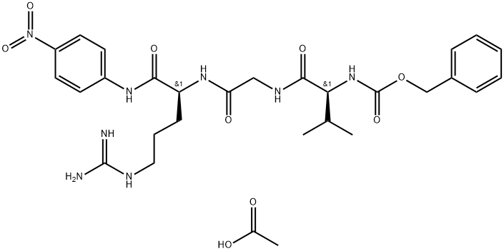 Z-L-Val-Gly-L-Arg-Nan・酢酸塩 化学構造式