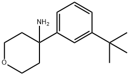 4-(3-(叔丁基)苯基)四氢-2H-吡喃-4-胺, 861857-61-6, 结构式