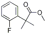 2-(2-フルオロフェニル)-2-メチルプロパン酸メチル 化学構造式