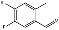 4-BROMO-5-FLUORO-2-METHYLBENZALDEHYDE Struktur