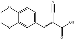 ALPHA-CYANO-3,4-DIMETHOXYCINNAMIC ACID Structure