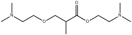 2-(dimethylamino)ethyl 3-[2-(dimethylamino)ethoxy]isobutyrate 结构式
