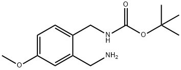 TERT-BUTYL 2-(AMINOMETHYL)-4-METHOXYBENZYLCARBAMATE 结构式