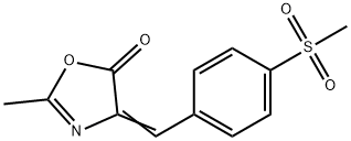 4-(4-METHANESULFONYL-BENZYLIDENE)-2-METHYL-4H-OXAZOL-5-ONE Struktur