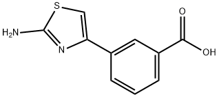 3-(2-氨基-4-噻唑基)苯甲酸, 862254-43-1, 结构式
