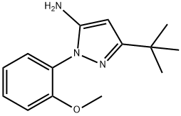 5-叔丁基-2-(2-甲氧基-苯基)-2H-吡唑-3-胺 结构式
