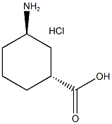 TRANS-3-アミノシクロヘキサンカルボン酸塩酸塩 化学構造式