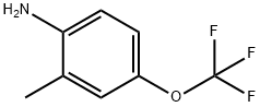 2‐メチル‐4‐(トリフルオロメトキシ)アニリン 化学構造式