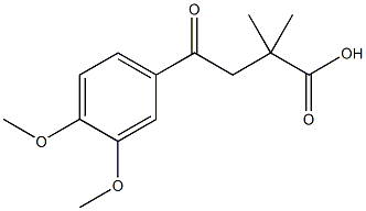 4-(3,4-DIMETHOXYPHENYL)-2,2-DIMETHYL-4-OXOBUTYRIC ACID Structure