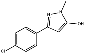 5-(4-氯苯基)-2,4-二氢-2-甲基-3H-吡唑-3-酮, 862588-62-3, 结构式