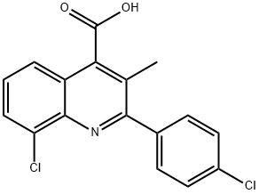 8-CHLORO-2-(4-CHLOROPHENYL)-3-METHYLQUINOLINE-4-CARBOXYLIC ACID|