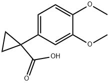 1-(3,4-DIMETHOXY-PHENYL)-CYCLOPROPANECARBOXYLIC ACID Struktur