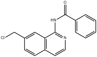 BENZAMIDE, N-[7-(CHLOROMETHYL)-1-ISOQUINOLINYL]- Struktur